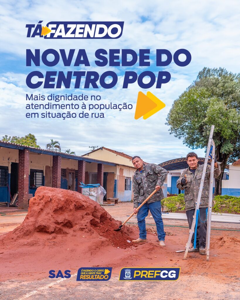A PrefCG está investindo no fortalecimento da rede de atendimento às pessoas em situação de rua. O novo Centro POP contará com uma estrutura…