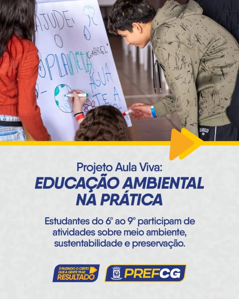 Estudantes da Reme aprendendo, na prática, a cuidar do meio ambiente. 🌱 O projeto Aula Viva Guariroba leva palestras, oficinas e dinâmicas s…