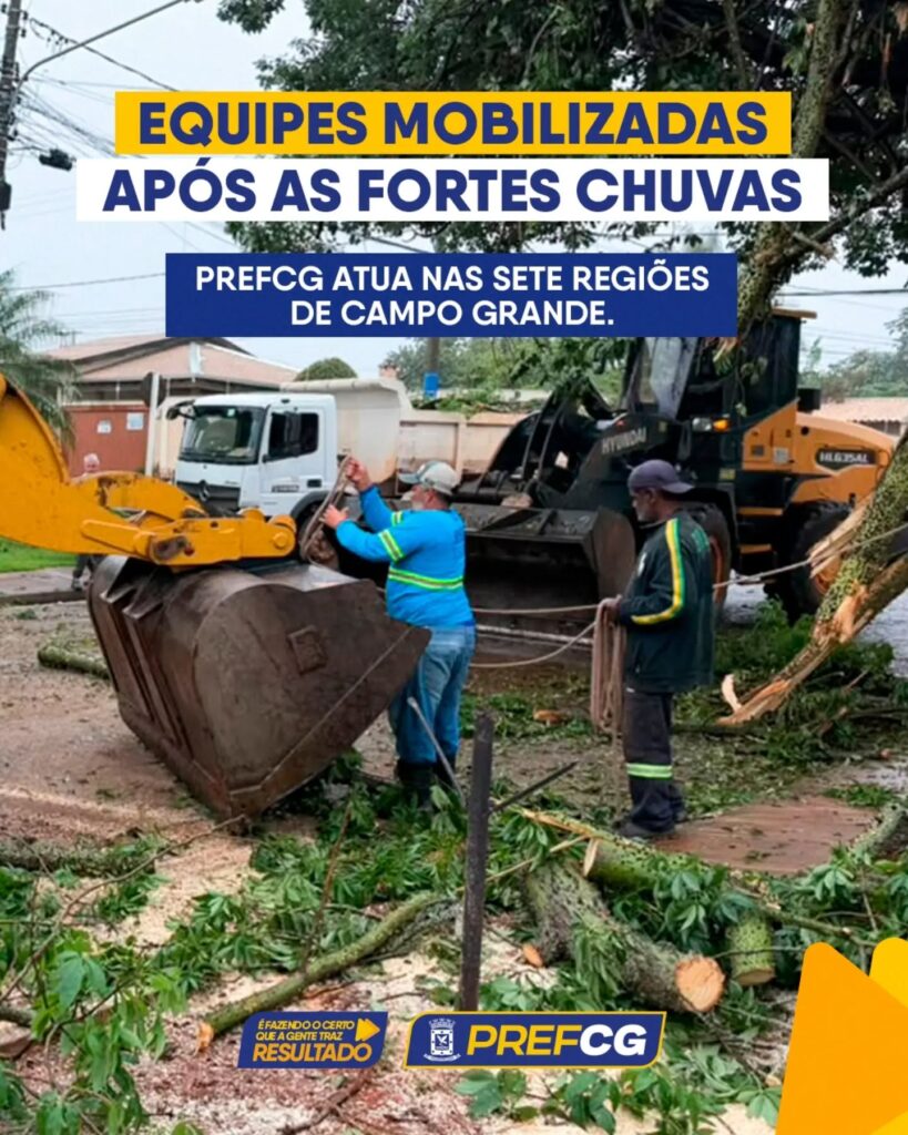 A PrefCG mantém mais de 35 equipes mobilizadas para atender as ocorrências após as fortes chuvas que atingiram a Capital na última semana. E…