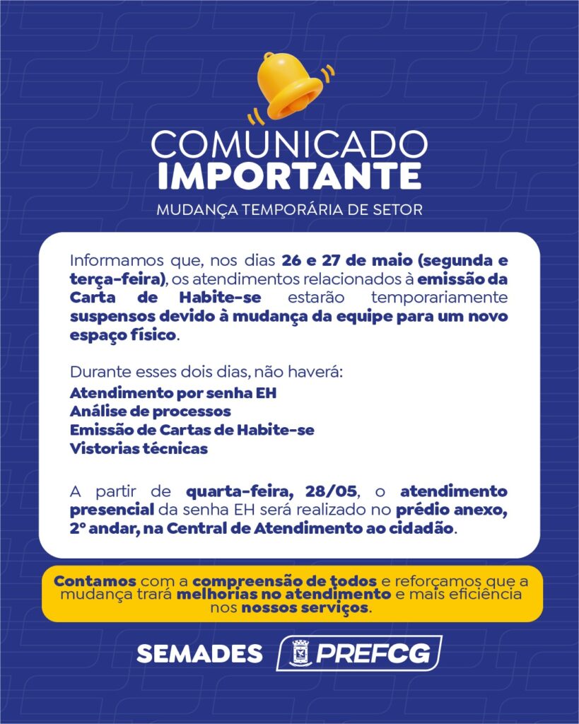 Setor de Habite-se muda de prédio para melhorar atendimento à população Setor de Habite-se muda de prédio para melhorar atendimento à população