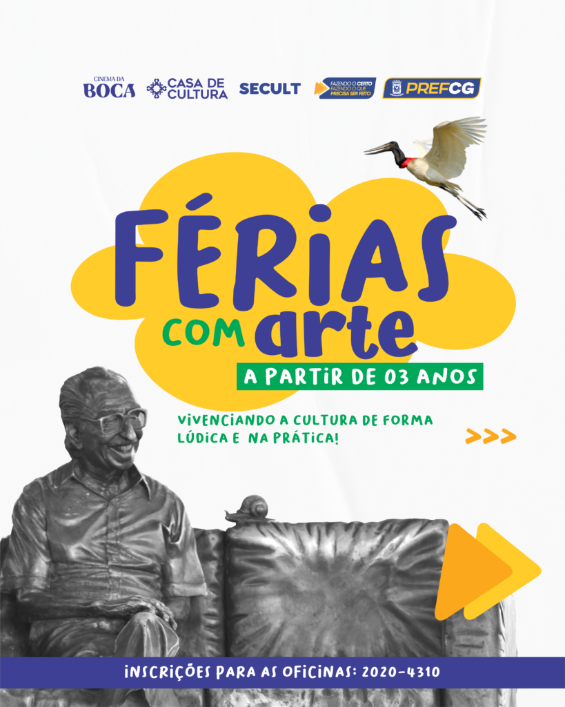 Casa de Cultura oferece programação gratuita para crianças no período de férias Casa de Cultura oferece programação gratuita para crianças no período de férias
