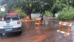 Equipes monitoram a cidade e atuam durante temporal na Capital