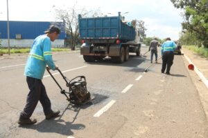 Prefeitura acelera recuperação das vias em Campo Grande