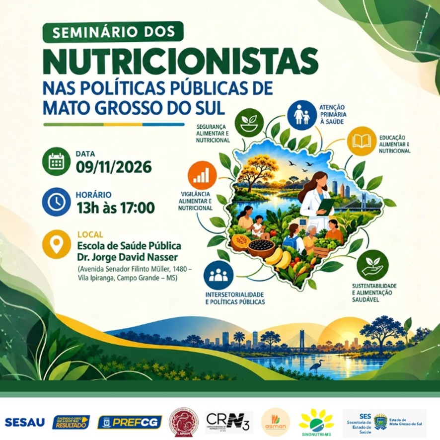 Seminário reúne nutricionistas para discutir avanços e desafios da saúde pública